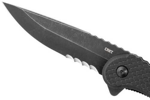CRKT Taco Viper Assisted Opening Knife 4-1/5" Drop Point Blade Black