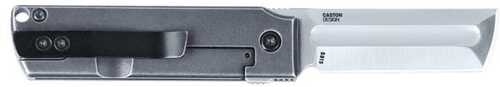 CRKT MinimalX Folding Knife 2-1/5" Cleaver Blade Grey