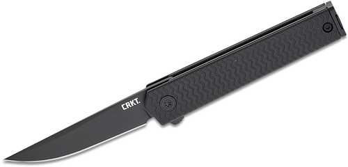 CRKT Ceo Microflipper Folding Knife 2-3/10" Drop Point Blade Black