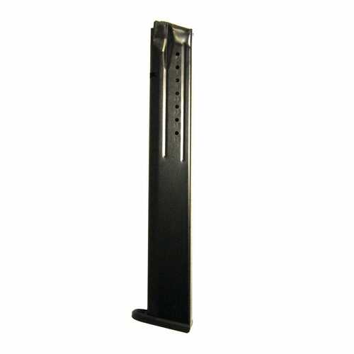 ProMag Magazine 9MM 20 Rounds Fits Smith & Wesson M&P 9 Steel Construction Blued Finish Black SMI-A23