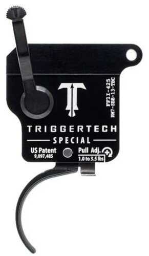 Triggertech Rem Model 7 Special Single Stage Trigger 1.0-3.5 Lbs Curved Black