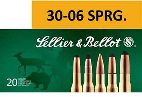 Sellier & Bellot Rifle Ammunition .30-06 Sprg 180 Gr SPCE - 20/Box
