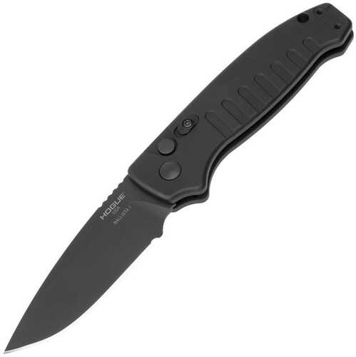 Hogue Ballista I Automatic Folder Knife 3 1/2" Drop Point Blade Black