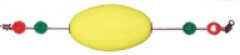 Comal Floats Bay Slayer Oval Popper Yellow Weighted 1pk Md#: WO250RBY
