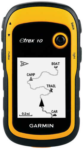 Garmin 010-00970-00 eTrex 10 Worldwide GPS/Geocaching Black/Yellow AA Battery GPS Yes