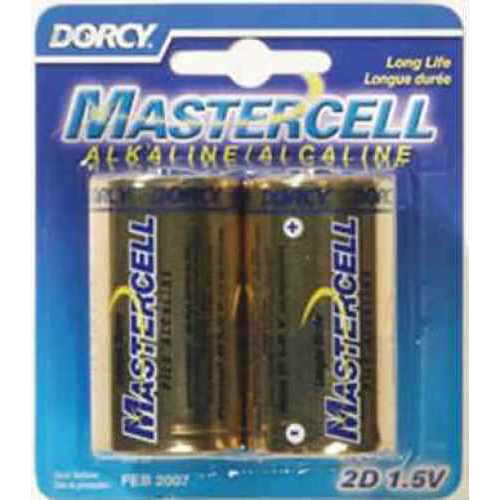 Dorcy Mastercell Batteries D-Cell Alkaline 2/Pack 1620