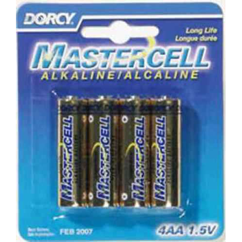Dorcy Mastercell Batteries AA Alkaline 4/Pack 1634