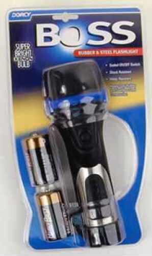 Dorcy Flashlight Boss Rubber 2D W/HD Batteries 2960