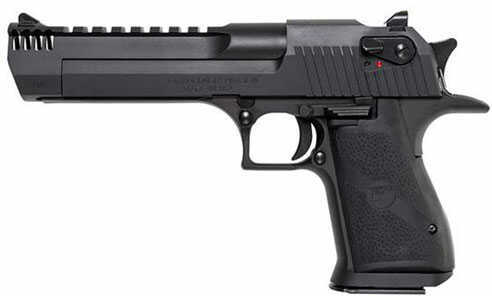 Magnum Research Desert Eagle 50 Action Express 6" Black With Integral Muzzle Brake Semi Automatic Pistol DE50IMB