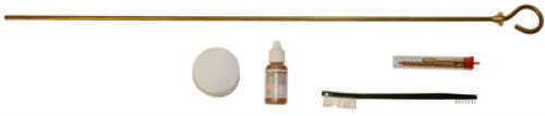 Click to see larger image. Dewey Rods Rifle Cleaning Kit .22 Caliber - 24" military loop style brass 8/32 female threads All 24LBK22