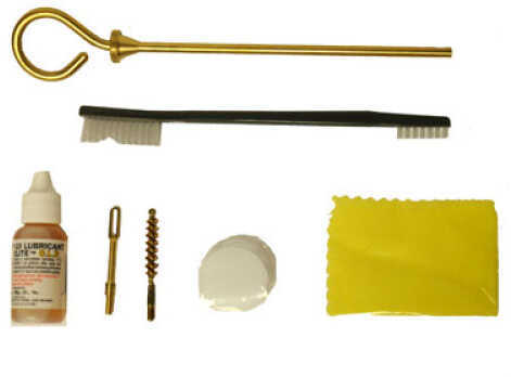 Dewey Rods Handgun Cleaning Kit .38/.357 Caliber - 6" military loop style brass 8/32 female threads All 6LBK38
