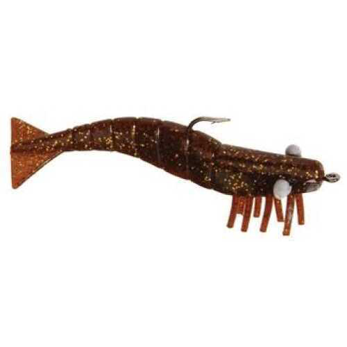 Doa Lures DOA Shrimp Spare Parts 9pk 3in Rootbeer Gold Glitter Md#: FSH-3-9P-304