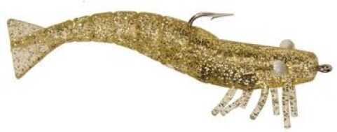Doa Lures DOA Shrimp 3pk 1/4 3-1/2 Natural/Gold Glitter Md#: FSH-3-3P-313
