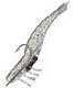 Doa Lures DOA Shrimp 3pk 1/4 3-1/2 Clear/Silver Glitter Md#: FSH-3-3P-314