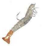 Doa Lures DOA Shrimp 3pk 1/4 3-1/2 Clear/Fire Tail Md#: FSH-3-3P-315