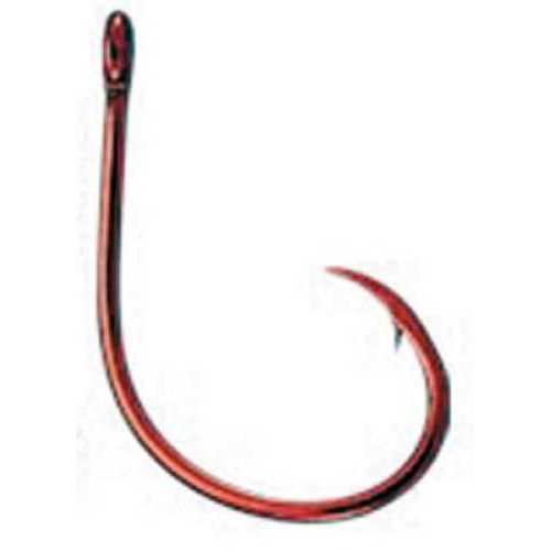 Eagle Claw Fishing Tackle Lazer Circle Hook Sea Guard Red Offset 50Bx Md#: L8197F-7/0