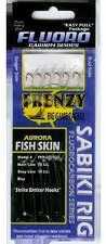 Frenzy Big Game Fluorocarbon Sabiki Rig Fish Skin Green SZ6 Md#: FFS-16106G