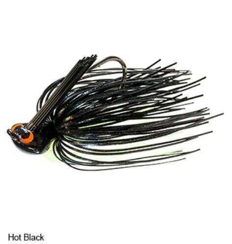 Z-Man Crosseyez Flipping Jig Size 4/0 Hook, 3/8 oz, Hot Black, Package of 1