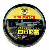 RWS Pellets .177 R10 Match 8.2 GRAINS 500-Pack