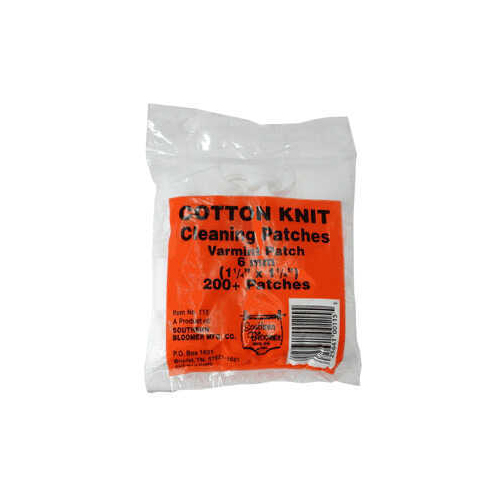 Click to see larger image. Southern Bloomer Mfg. 6MM/.243 Cleaning Patch 200 Pack