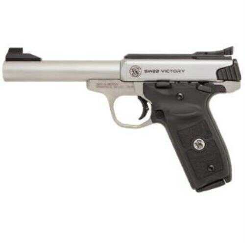 Smith And Wesson Sw22 Victory Target Pistol 22 Long Rifle 5.5" Bull Barrel Stainless Steel 10 Round