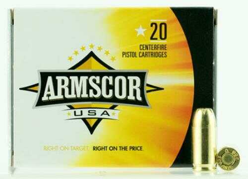 380 ACP 20 Rounds Ammunition Armscor Precision Inc 95 Grain Jacketed Hollow Point