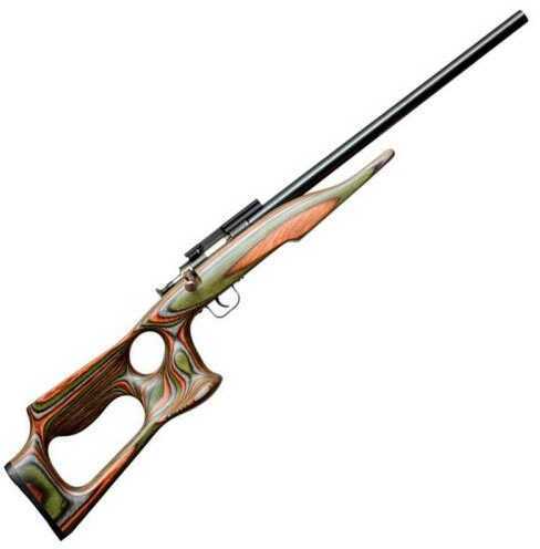 Click to see larger image. Keystone Sporting Arms Chipmunk Single Shot Rifle .22 LR 16.1" Barrel 1 Round Weaver Scope Base Camo Laminate Barracuda Thumbhole Stock Blued