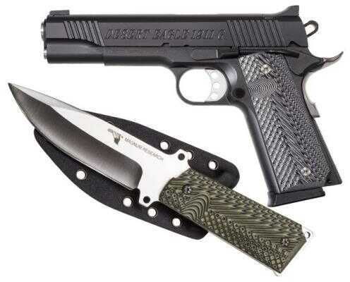 Desert Eagle 1911-G 45 ACP 5" Barrel 8rd Matte Black Finish G-10 Grips with Knife