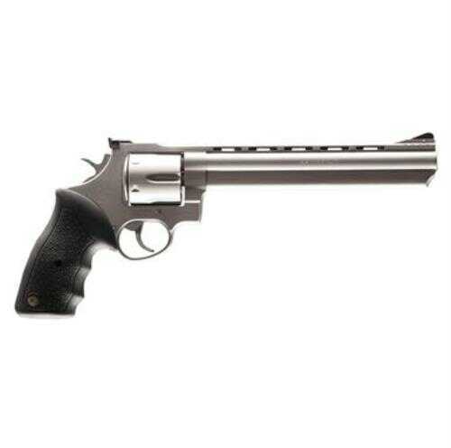Taurus 44 Revolver 44 Magnum 8.38" Vent Rib Barrel 6 Rounds Black Ribber Grips Matte Stainless Steel Finish 2-440089