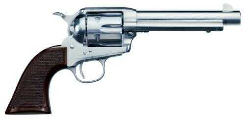 Uberti Cattleman 1873 SA Revolver Nickel Checkered Walnut Grip .357 Magum 5.5" Barrel