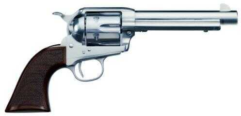 Uberti 1873 Cattleman Nickel Checkered Walnut Grip-img-0