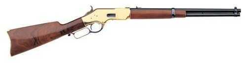 Taylor/Uberti 1866 Yellowboy Carbine Round Barrel Brass Frame 22 LR 19" Walnut Stock