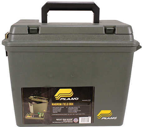 Plano Magnum Field/Ammunition Box with Life Out Tray/Dividers, Olive Drab Green