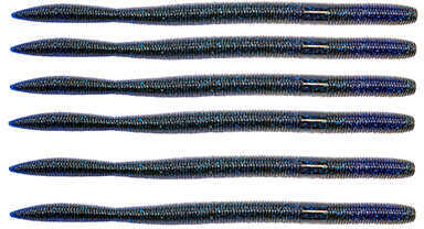 Z-Man Mag Fattyz Lures 7 1/4" Length, Black/Blue Laminate, Package of 6