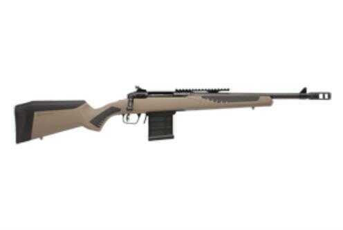 Savage 110 Scout Bolt Action Rifle .308 Win 16.5" Barrel 10 Rounds Synthetic Adjustable AccuFit AccuStock FDE/Black Finish