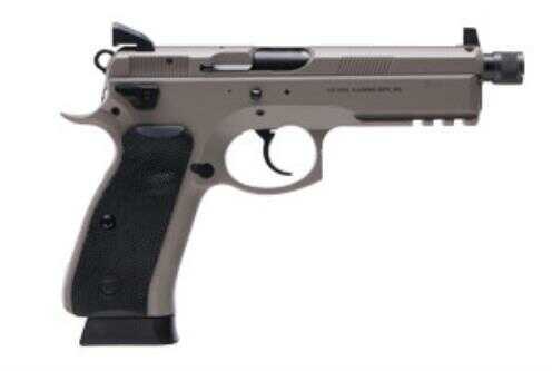 CZ 75 SP-01 Tactical 5.21" Barrel 17 Round Semi Automatic Pistol 9mm Grey Suppressor Ready With High Sights 18rd
