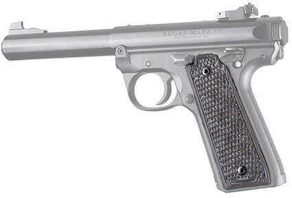 Hogue Ruger 22/45 MK IV Grips Piranha, G10 GMascus, Black/Gray