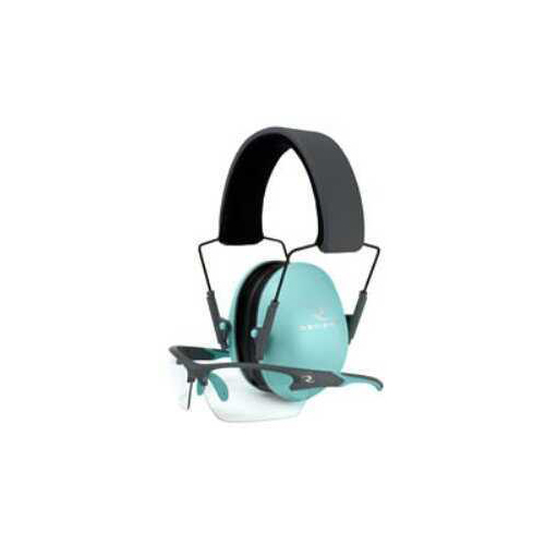 Radians Low set Earmuffs Aqua/Charcoal