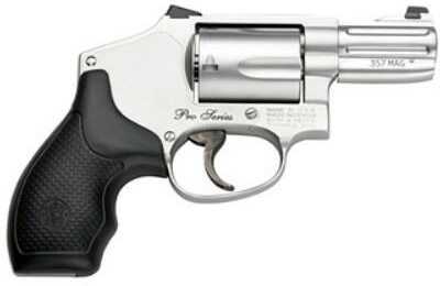 S&W 640 Pro Series Revolver .357 Magnum 2.13" Stainless Barrel 5 Rounds Rubber Grips Satin Finish Night Sights 178044