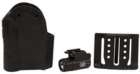 Uncle Mikes Spyros Holster System with Ambidextrous Hip & 150 Lumen Light Black