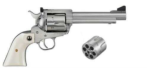 Ruger Revolver New Model Blackhawk Convertible 45 Colt/45 ACP 5.5" Barrel 6rd Stainless Finish Simulated Ivory Grip