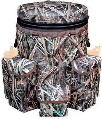 Peregrine Insulated Venture Bucket Pack in Shadow Grass Blades with Silent Spinning Lid