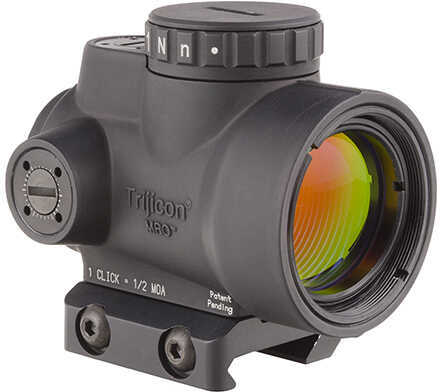 Trijicon Miniature Rifle Optic (MRO) Sight 2.0 MOA Adjustable Green Dot with Low Mount, Matte Black