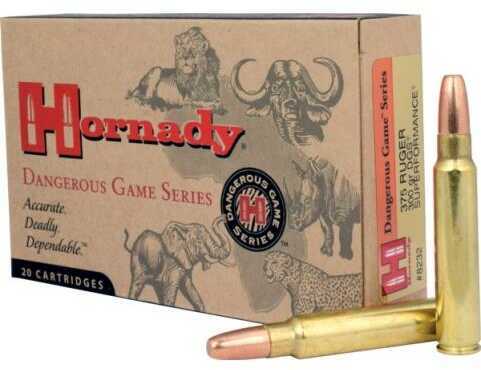 375 Ruger 20 Rounds Ammunition Hornady 300 Grain Full Metal Jacket