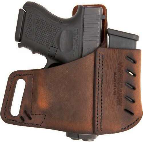 Versa Carry Commander Series Water Buffalo Belt Holster Includes Spare Mag Pouch Fits Sub-Compact Handguns Right Di