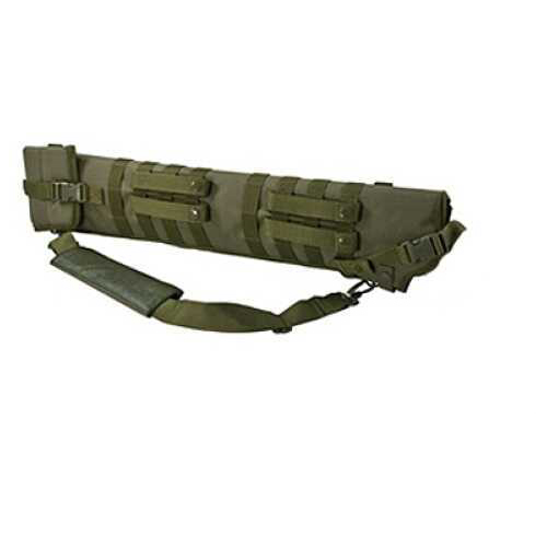 NCSTAR Shotgun Scabbard Green Nylon 29" Length Six Metal D-Ring locations Includes Padded Shoulder Sling CVSCB2917G