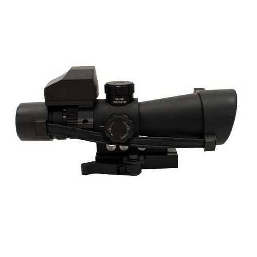 NCSTAR 3-9X42 Scope with Micro Dot Magnification 42mm Objective Lens Black MOA Red Fits Weaver/ Picatinny Rai