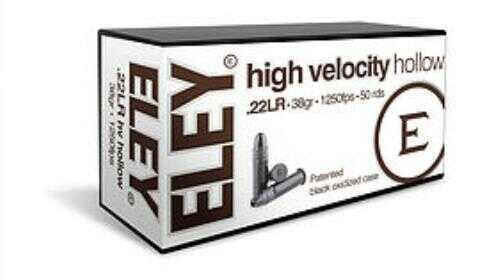 22 Long Rifle 50 Rounds Ammunition Eley Ammo 40 Grain Hollow Point