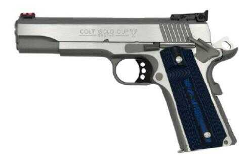 Colt 1911 Gold Cup Lite Semi Auto Pistol .45 ACP 5" National Match Barrel 8 Rounds Fiber G10 Grips Brushed Stainless Steel