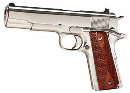 Colt 1911 Series 70 Government Model Semi Auto Pistol .45 ACP 5" Barrel 7 Rounds Bright Stainless Steel Finish